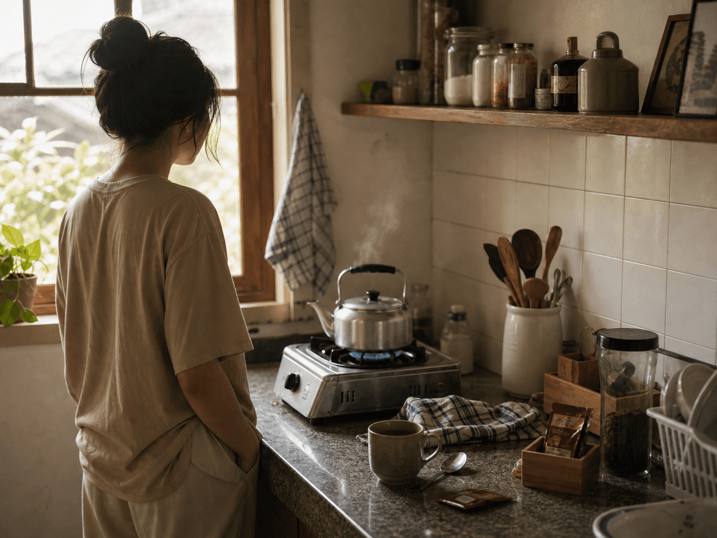 ordinary morning kitchen