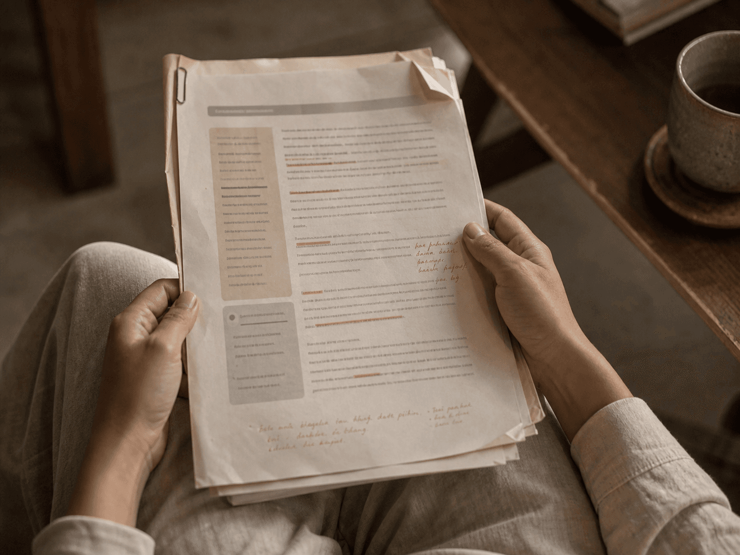 used report pages with highlights